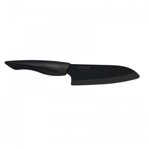 Cuchillo de cerámica Santoku 16 cm. hoja negra