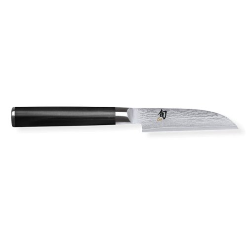 Cuchillo pelador carrado Shun damasco Kai de 9 cm de hoja