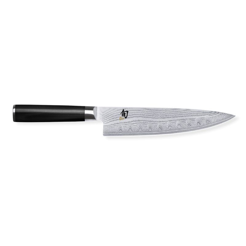 Cuchillo chef alveolado Shun damasco Kai de 20 cm