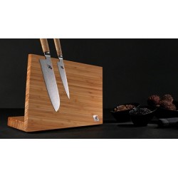 Taco magnético de cuchillos de madera de bambú (vacío)