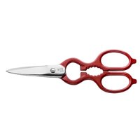Tijera para cocina y multiusos de acero inoxidable Roja