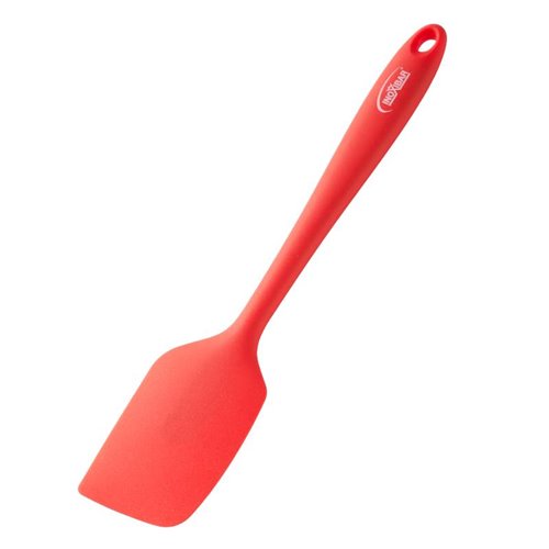 Espátula de silicona para cocinar, color rojo