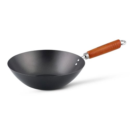 Sartén wok antiadherente, sartén de mango largo, utensilios de