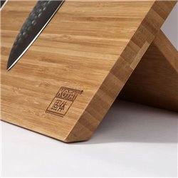 Bloque de cuchillos magnético de madera de Bambú