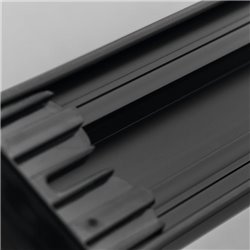Barra magnética negra para almacenar cuchillos de 45 cm