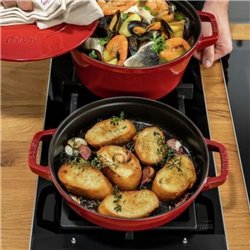 Staub Stackable 2 piezas Batería de cocina hierro fundido