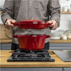 Staub Stackable 2 piezas Batería de cocina hierro fundido