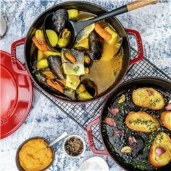 Staub Stackable 2 piezas Batería de cocina hierro fundido