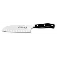 Cuchillo santoku alveolado profesional forjado de 17 cm.