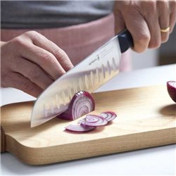 Cuchillo Santoku alveolado hoja 17 cm - Opinel Intempor