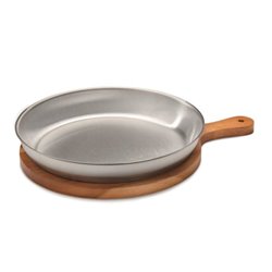 Llauna redonda Ø26 cm. con bandeja presentación con mango