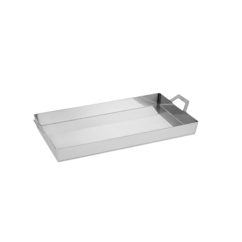 Llauna inox 18/10 con asas de 32 x 18 cm de 3 cm de altura